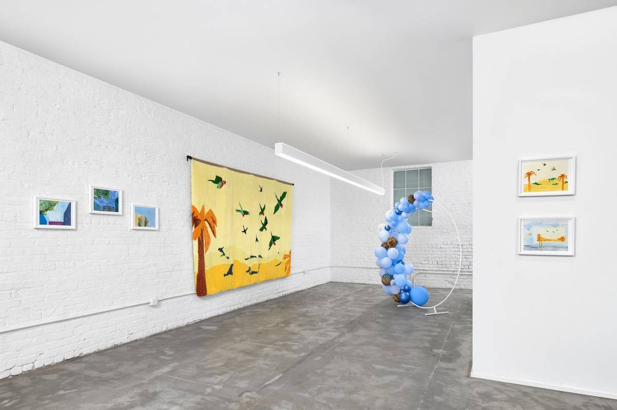 Installation view of Entropy & Change with Default Cupertino and related works
